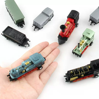 Voiture en alliage moulé sous pression pour enfants Mini Train de Noël Set Vintage Steam Train Toy Gift Model Car