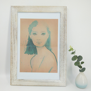 Póster de madera blanco desgastado personalizado de alta calidad, marcos de fotos <span class=keywords><strong>11x17</strong></span>, exhibición de fotos colgante, decoración de pared elegante para el hogar - Product Image 1