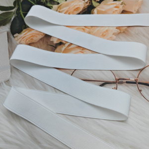 Bande élastique colorée de 25 mm pour veste matelassée, ruban biais blanc, élastique pliable pour emballage cadeau, bande élastique pour sous-vêtements - Product Image 2
