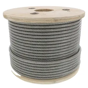 Factory Supply 304 Stainless Steel Wire Rope Cable 1/2" Stainless Steel Wire Rope IWRC T304