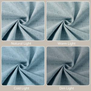 <span class=keywords><strong>Cortinas</strong></span> de Poliéster Transpirables de 130 g/m² que Aclaran la Habitación, Suaves y con Filtro de Luz Natural, Juego de 2 Piezas para Dormitorio - Product Image 5