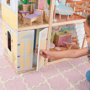 Nuevo Diseño Educativo de Madera con 34 Accesorios, Elevador y <span class=keywords><strong>Garaje</strong></span> Hechos a Mano, Regalo para <span class=keywords><strong>Niñas</strong></span> de 3+ Años - Product Image 5