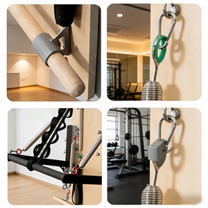 Tour <span class=keywords><strong>de</strong></span> Pilates murale professionnelle, équipement <span class=keywords><strong>de</strong></span> fitness peu encombrant pour la maison et le studio, cadre à résistance réglable - Product Image 3