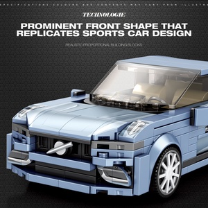 Vente en gros de blocs de construction en plastique ABS Reobrix S90 Super Racing Car, jouets de construction pour enfants - Product Image 4