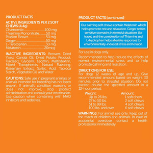 OEM ODM Soft <strong>Chews</strong> for Dogs-Eco-Friendly Suppplement Soft <strong>Chews</strong> Promotes Relaxation Relief Calming Treats for Storms Barking - Product Image 2