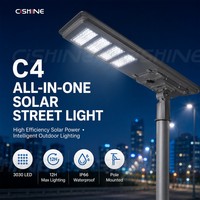Lampe solaire LED tout-en-un Cishine pour extérieur, nouvelle conception, 60w 100w 120w 150w, avec panneau, étanche, pour autoroute