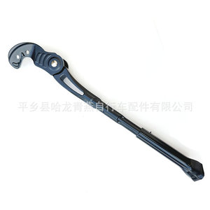 Béquille de vélo en alliage d'aluminium à deux trous 40-45CM pour axe arrière, support latéral unique pour VTT - Product Image 5