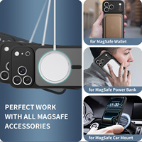 Étui de protection antichoc magnétique personnalisé pour iPhone 16 17 18 Pro Max, finition mate douce au toucher, protection intégrale de l'objectif, qualité supérieure usine