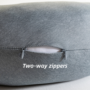 Cuscino <span class=keywords><strong>Allattamento</strong></span> a U Moonlight Crescent Grey Rinfrescante Certificato OEKO-TEX 100% Poliestere con Fodera Rimovibile - Product Image 5