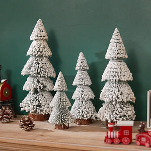 Mini-ornements d'arbre <span class=keywords><strong>de</strong></span> Noël artificiels, fournitures <span class=keywords><strong>de</strong></span> décoration <span class=keywords><strong>de</strong></span> Noël 2026, petite décoration <span class=keywords><strong>de</strong></span> table, <span class=keywords><strong>petit</strong></span> <span class=keywords><strong>sapin</strong></span> <span class=keywords><strong>de</strong></span> Noël floqué - Product Image 4