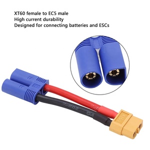 Câble adaptateur Amass XT60 vers EC5 12AWG 100mm Mâle Femelle pour chargeur de batterie LiPo RC Pièces DIY - Product Image 2