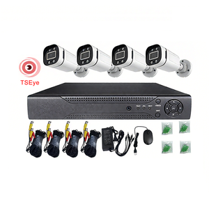 TSEye 4CH CCTV <b>Camera</b> System 4K Analog Network <b>Camera</b> With Bullet <b>Camera</b> Night Vision IP67 Waterproof Outdoor Surveillance Kit - Product Image 1