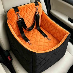 Siège auto pour chien, rehausseur de siège auto pour chien, protection de siège auto, lit de voyage pour animaux de compagnie, rehausseur de siège en mousse à mémoire de forme avec housse lavable - Product Image 6