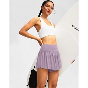 2025 <b>Women's</b> High-Waisted UPF 50+ Swim <b>Skirt</b> Shorts Flowy Fitness <b>Swimsuit</b> <b>with</b> Pockets Bathing Suit Swim Bottoms <b>for</b> <b>Women</b> - Product Image 1