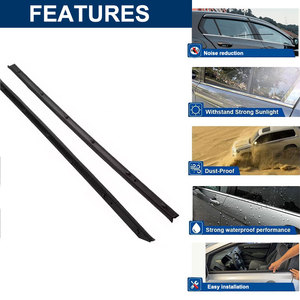 Weatherstip de goma interior para puerta delantera de autopartes con <span class=keywords><strong>HIACE</strong></span> 68171-26051 R 68172-26051 L - Product Image 2