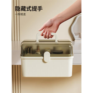 Elegante Caja Organizadora de Cosméticos de 20-35L, Organizador de Escritorio de Plástico con Cajones, Estilo Nórdico, Porta Maquillaje - Product Image 3