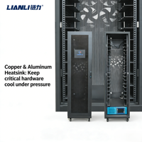 Armoire de serveur LIANLI 48U robuste à refroidissement hybride air-liquide pour centre de données, clusters de calcul GPU haute densité IA