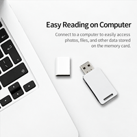 Lecteur de cartes USB 3.0 SD TF MicroSD 2 en 1 pour iPhone Android GoPro DJI Drone Dash Cam Action Cam Adaptateur de carte mémoire haute vitesse