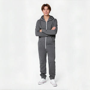 Hongbo nuova tuta invernale da <span class=keywords><strong>uomo</strong></span> tuta da <span class=keywords><strong>donna</strong></span> con cappuccio tinta tinta a 2 vie con cerniera personalizzata per adulti per <span class=keywords><strong>donna</strong></span> <span class=keywords><strong>uomo</strong></span> - Product Image 3