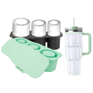 Moule à glaçons en silicone <span class=keywords><strong>3</strong></span> tailles pour gobelet Stanley, fabricant <span class=keywords><strong>de</strong></span> glaçons cylindriques avec couvercle, vente en gros directe d'usine - Product Image 6