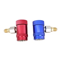 R1234yf Adaptateurs de coupleurs rapides Coupleurs haut/bas Joint de transition de remplissage Kit de connecteur de réfrigérant latéral