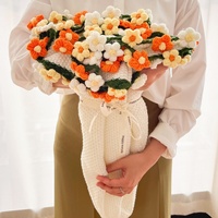 Fertige Sonnenblumen sträuße, Garten blumen, kleine Gänseblümchen, hand gewebte Maiglöckchen, Weihnachts geschenk, Rosen strauß decke