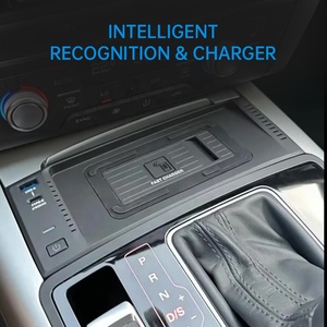 <span class=keywords><strong>Cargador</strong></span> inalámbrico de coche de carga rápida para Audi A6 A6L S6 RS6 A7 <span class=keywords><strong>S7</strong></span> RS7 2009-2020 12-24V Placa de accesorios de soporte de teléfono móvil - Product Image 2
