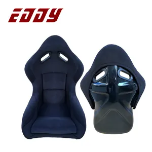 EDDYSTAR Professional Design Colorful Black Red Velvet Small car seat chair Custom baby racing seat race seat