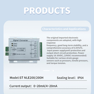 جهاز إرسال وزنه ثنائي القناة من نوع السكك الحديدية 4 ~ 20MA يضخم الإخراج التناظري - Product Image 2