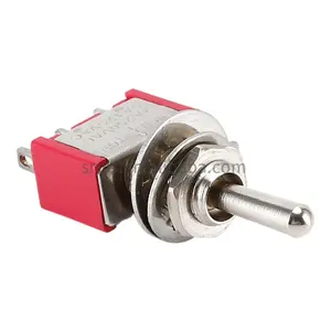 Interruptor, MTS-202 ON-ON 6pin DPDT mini interruptor ~