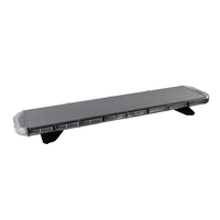 Barre lumineuse stroboscopique Ambulance avec LED rouge et bleue 12V argent ou noir barre de balise clignotante état neuf