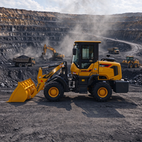 Traktor Diesel Mini 4 Roda Penggerak (4WD) dengan Pemuat Depan, Sistem Hidrolik Penuh, Transmisi Otomatis, dan Komponen Inti Reducer Hub