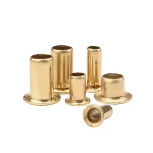 Wholesale GB876 Copper Tubular Rivets Double-sided Nails Brass Hollow Rivet