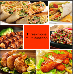 Hand Push Mobile Italian Pizza Making Car/Stainless Steel Teppanyaki <strong>Fast</strong> <strong>Cart</strong>/Chicken Leg Fryer Snack <strong>Food</strong> Roasting Trolley - Product Image 6