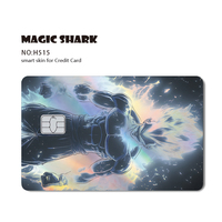 Kingareal Vente en gros Autocollant de peau de carte de crédit personnalisé holographique brillant étanche à plusieurs modèles avec petite puce