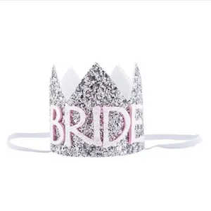 Ychon Baby Crown Princess Gold Crowns Tiara Crystal Hat Girls First Birthday Gift