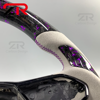 Accessoires intérieurs pour voiture Volkswagen MK8 Golf 8 GTI MK7 MK6 MK5, volant sport personnalisé en fibre de carbone forgée et suède