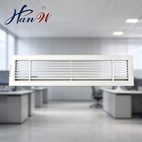 Grille de ventilation de plafond moderne en alliage d'aluminium et plastique ABS, avec cône diffuseur, pour évacuation et retour d'air, installation facile pour hôtels/bureaux