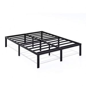 Base de Cama Metálica Minimalista de Acero, Tamaño Queen, con Somier, Estable, Muebles para Dormitorio - Product Image 1