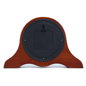 Solid Wood <b>Table</b> <b>Clock</b> Circular Quartz Movement Desktop <b>Clock</b> Furniture Colored Face - Product Image 3