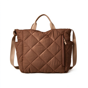 Bolso de Hombro Acolchado Grande y Ligero Personalizado al por Mayor, Bolso Tote Tipo Puffer, Bolso Bandolera Acolchado Estilo Hobo - Product Image 5