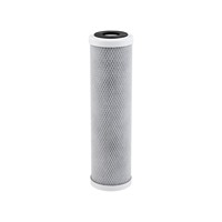 Filtre à eau en bloc de charbon actif de noix de coco CTO 2,5" x 10" Élimination de 99% du chlore NSF42