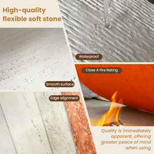 Pannello Murale Flessibile in <span class=keywords><strong>Pietra</strong></span> Anti-Muffa Traspirante MCM per Decorazione Esterna in Zone Tropicali ad Alta Umidità - Product Image 4