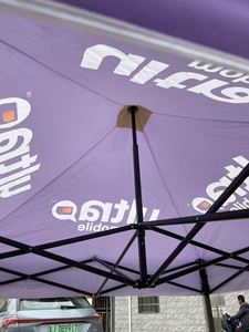 Carpa Publicitaria de Hierro Cuadrada Negra de 3x3 Metros con Apertura Rápida e Impresión Personalizable - Product Image 3