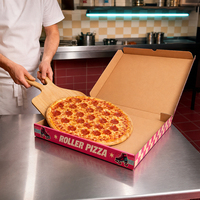Caja de Embalaje de Papel para Comida Rápida, Contenedor Desechable de Grado Alimenticio para Hamburguesas y Pollo Frito, Muestra Gratuita de Fábrica