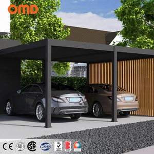 Extérieur Porte Aluminium Auvent Gazebo <span class=keywords><strong>Pergola</strong></span> <span class=keywords><strong>Voiture</strong></span> Parking Hangar Maison Patio Auvent <span class=keywords><strong>Pergola</strong></span> Conception 2 Voitures Garages Auvents Carports - Product Image 1