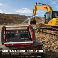hydraulique joystick vanne directionnelle 4 leviers camion grue radio kits de télécommande intelligents