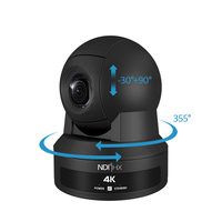 Caméra de vidéoconférence 4k NDI PTZ combinaison avec zoom 12x système de diffusion en direct hd autofocus webcam de réunion intérieure