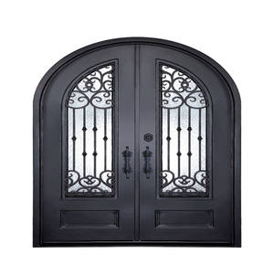 Portes d'entrée en fer forgé, de haute qualité et prix bas, belle porte d'entrée et clôture en fer forgé - Product Image 4