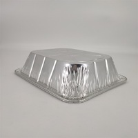 Barquettes en aluminium semi-profondes pour fêtes et mariages, emballage et conservation d'aliments chauds et froids, maintien au chaud et à la fraîche, OEM